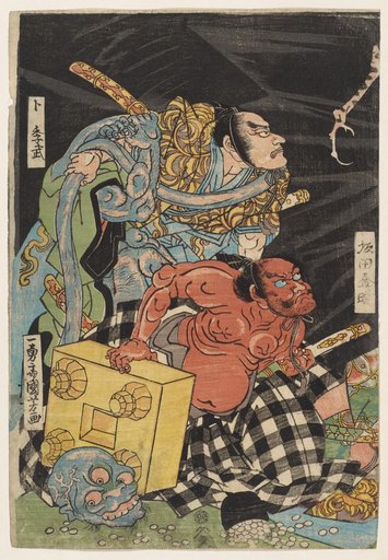 Raikō's Followers Urabe no Suetake and Sakata Kinotoki
