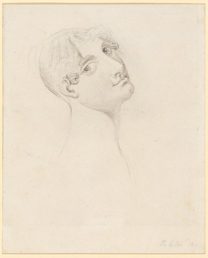 Head of a Woman, Looking Over the Right Shoulder