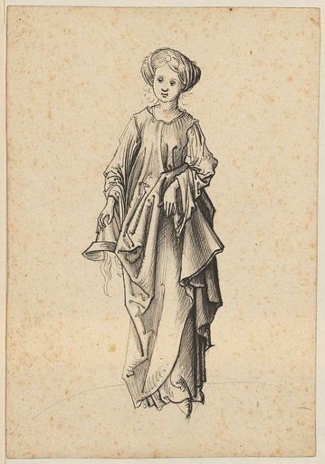 Foolish Virgin, Frontal, with Head Lowered