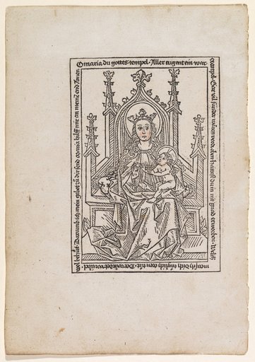 Enthroned Madonna with Child