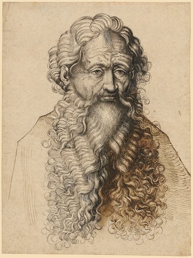 Bust of a bearded man