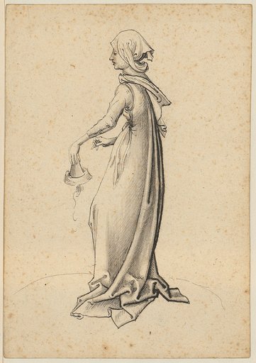 Foolish Virgin, facing left