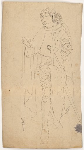 Knight in Full Armor, Striding to the Left