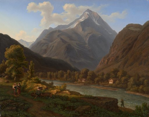 View Towards the Bristenstock near Altdorf