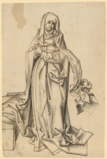 Standing Mary (to an Annunciation?)