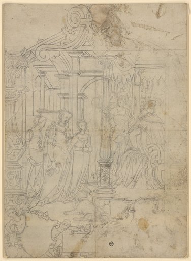 Cartoon for a Window with Esther before Ahasuerus