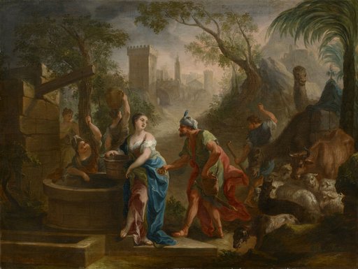Rebekka and Eliezer at the Well