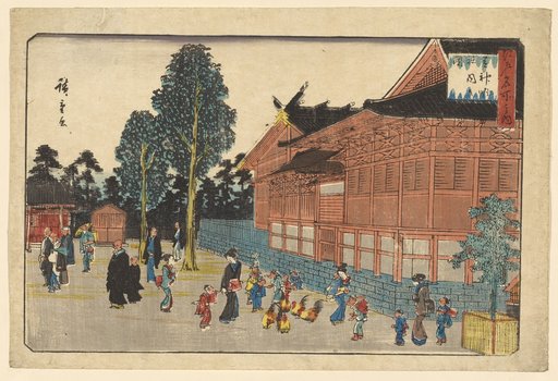 Inside the Shinmei Shrine in Shiba