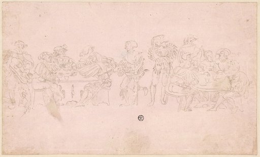 Drinking and Musicians Swiss Confederates