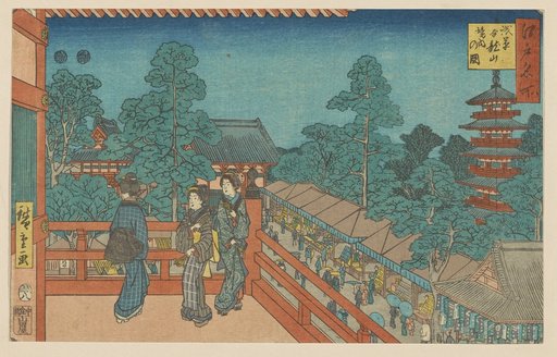 The Surroundings of the Kinryūzan Temple in Asakusa