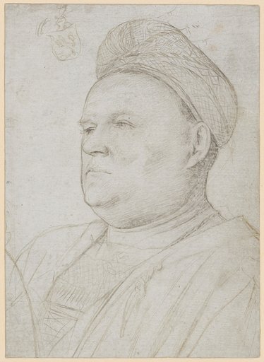 Portrait of a Nobleman. A Coat of Arms in the Upper Left