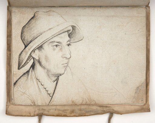 Young Man with a Broad-Brimmed Hat and Necklace