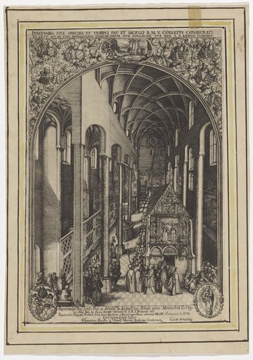 Interior View of the Abbey Church of Einsiedeln