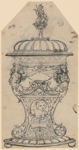 Covered Vessel with Sirens and a Seated Justice