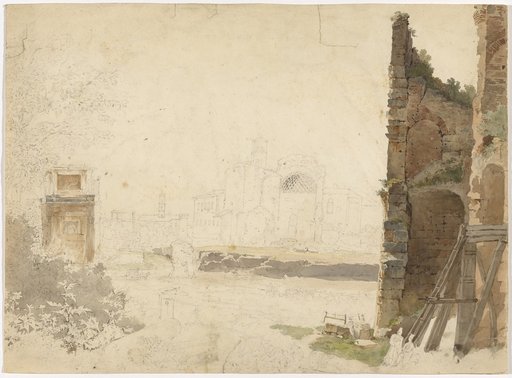 The Roman Forum with the Arch of Titus and the Temple of Venus and Roma