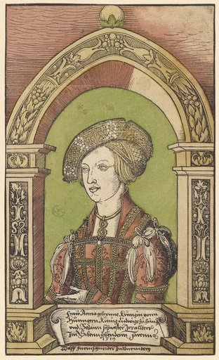 Round Arch with the Portrait of Anna of Hungary