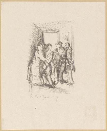 Untitled [Illustration of a Man Entering a Room, Page 23]