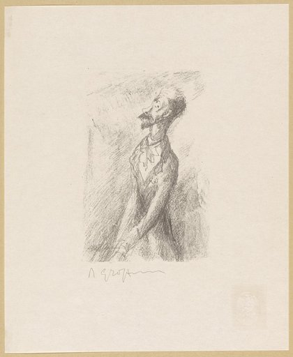 Untitled [Illustration of a man in profile, page 47]