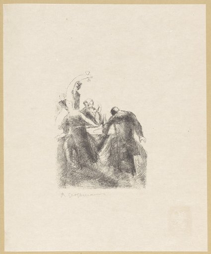 Untitled [Illustration of four persons at a table, page 73]