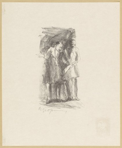 Untitled [Illustration of two men standing side by side, page 101]