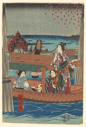 Evening Cool at Ryōgoku in the Eastern Capital