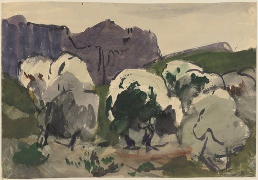 Mountain Landscape with a Group of Trees