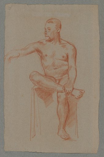 Seated Male Nude