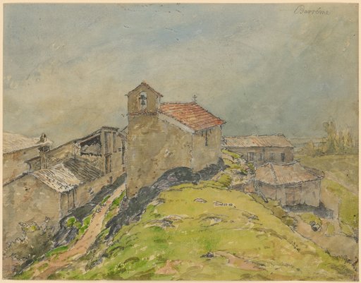 Barréme. Mountain Village with Church