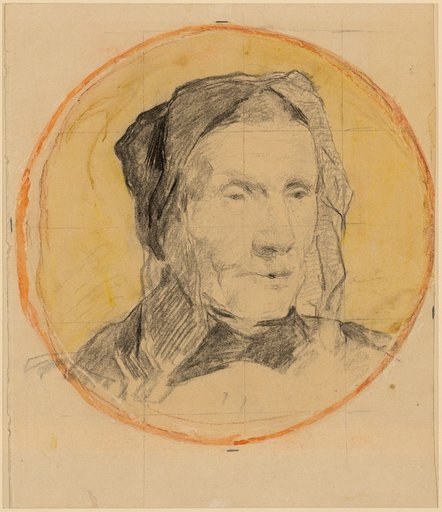Bust Portrait of an Old Bernese Peasant Woman in a Traditional Cap