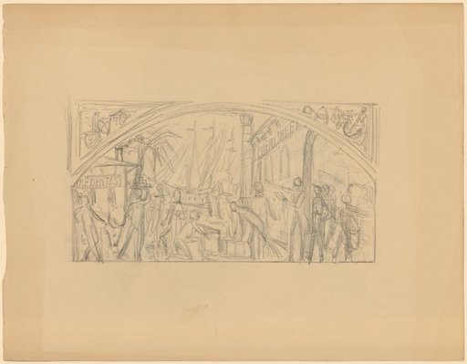 Relief Frieze with Figures at the Harbor Square