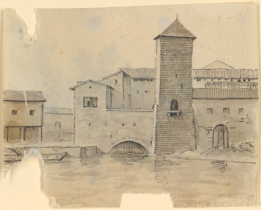 Houses and Tower of a City Wall