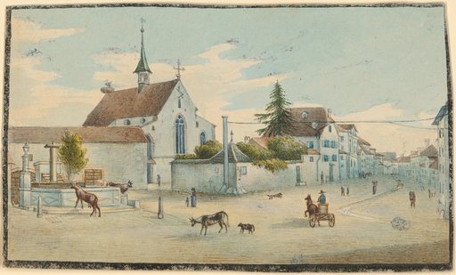 Church and Convent of St. Clara and the Vineyard Lane in Basel