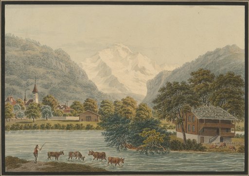 View of Interlaken and the Jungfrau (Canton of Bern)