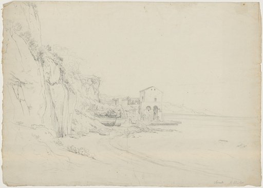 Sorrento. Coastal Landscape with a Building on the Shore