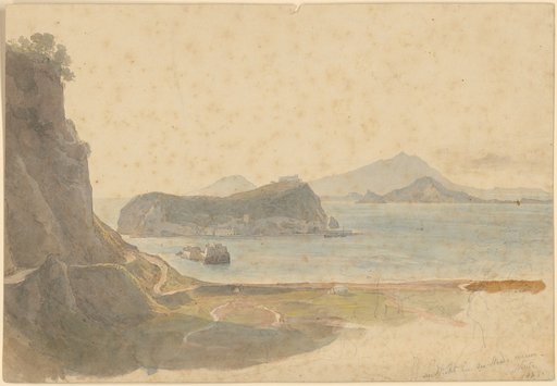 Coastal landscape with a view of the island of Nisida
