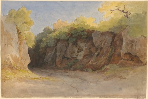 Hollow road with steep walls