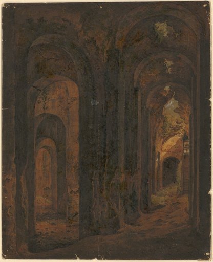 Collapsed Roman arcades