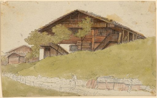 Farmhouse with two side staircases