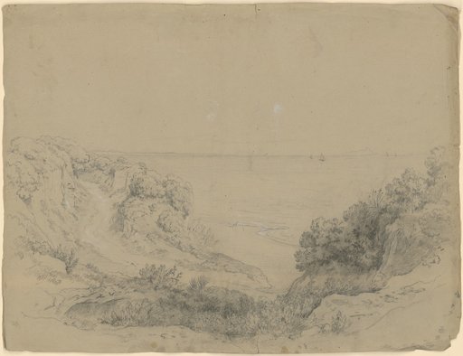 Italian Seacoast with a Wooded Shore in the Foreground