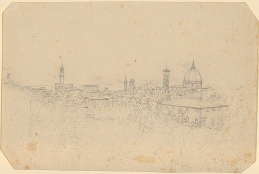 Overall view of Florence. On the left the Palazzo Vecchio and Or San Michele, on the right the Cathedral