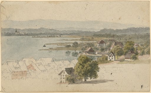Town on a Swiss lake [unfinished]