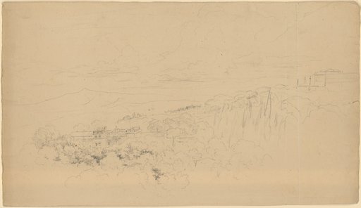 Italian Villa in a Wooded Slope Falling to the Left