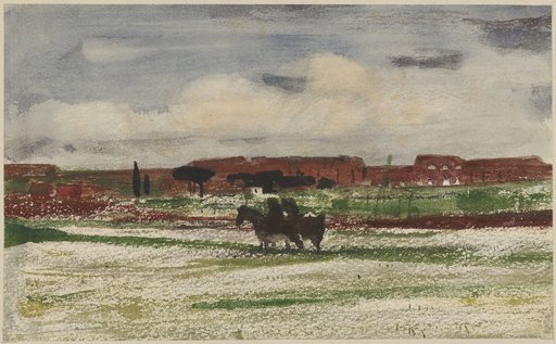 Roman Campagna with Two Riders