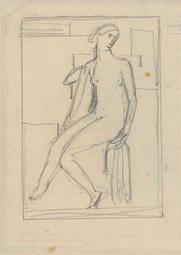 Seated female nude