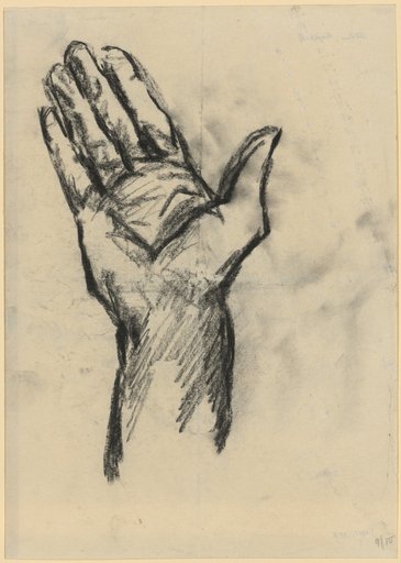 Study of the right hand of "The Steadfast"
