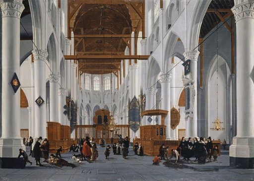 The Interior of the Laurenskerk in Rotterdam