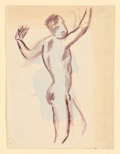 Male Nude in Profile
