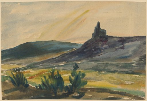 Jura Landscape with Castle in Evening Mood