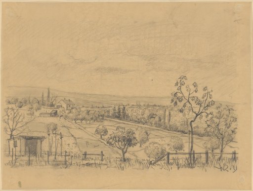 Landscape with Fields, Orchards, and Scattered Houses