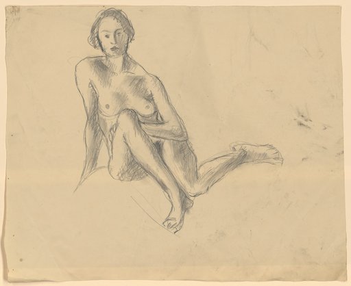 Seated female nude